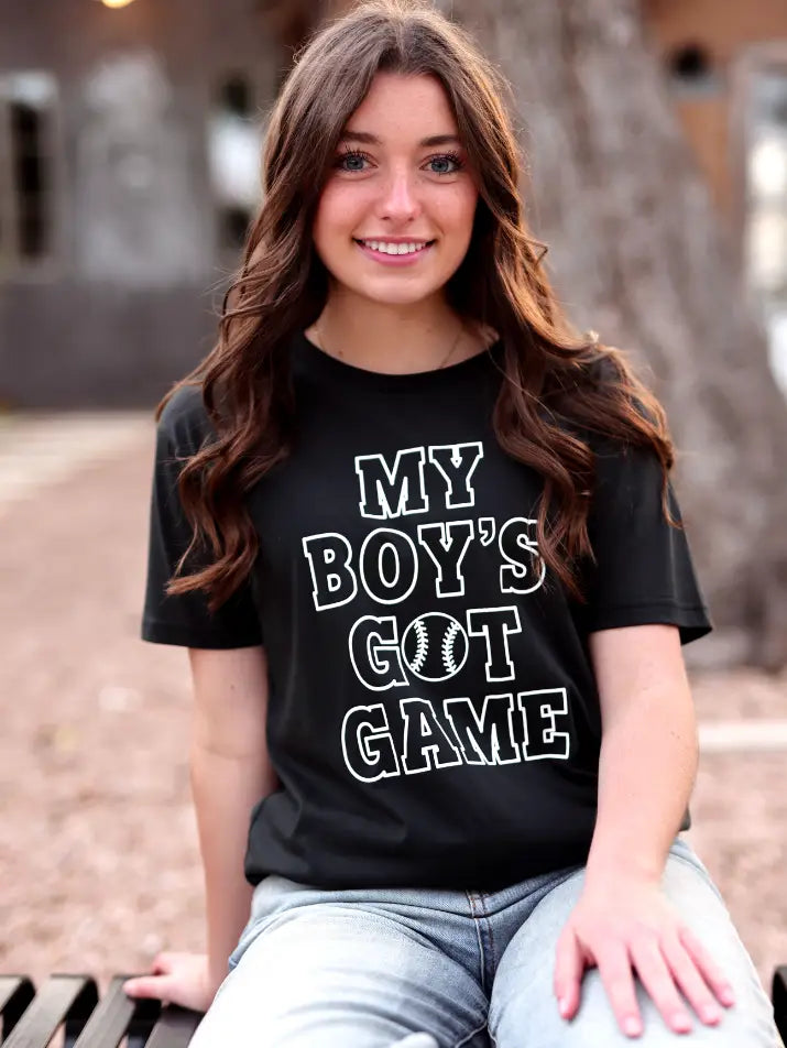My Boys Got Game (Midnight) - Short Sleeve/Crew