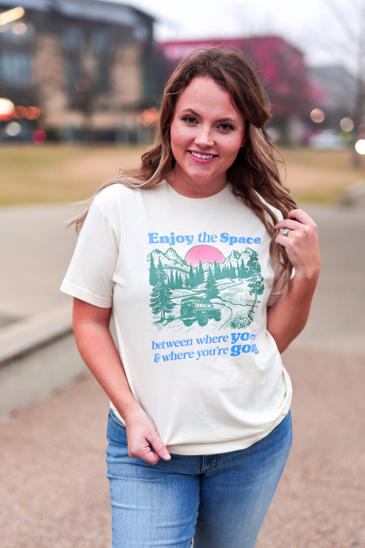Enjoy The Space (Cream) - Short Sleeve/Crew