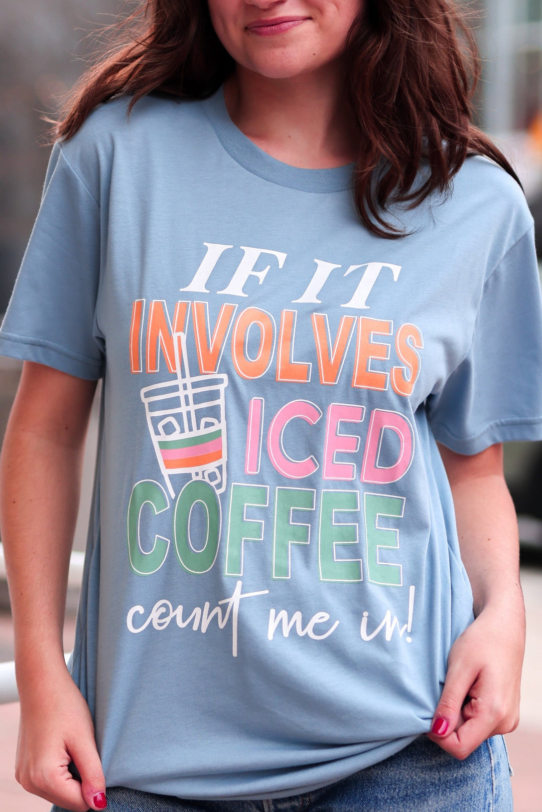 Count Me In (Stone Blue) - Short Sleeve/Crew