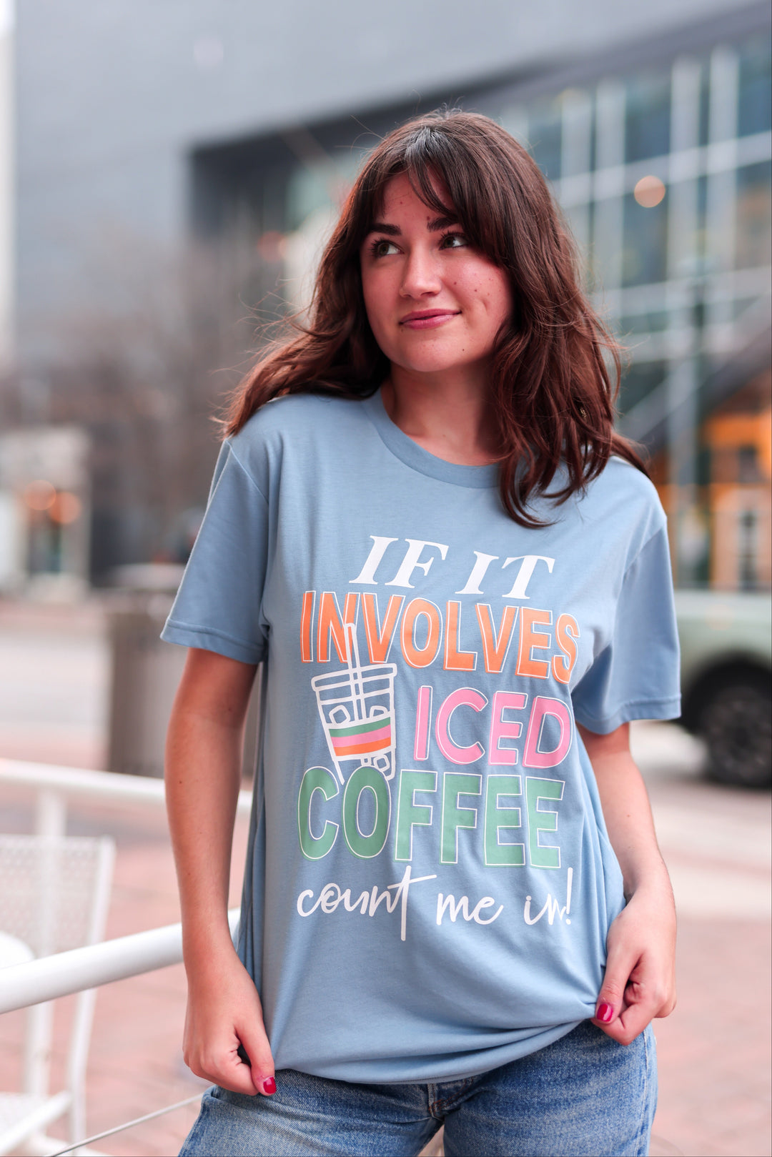 Count Me In (Stone Blue) - Short Sleeve/Crew