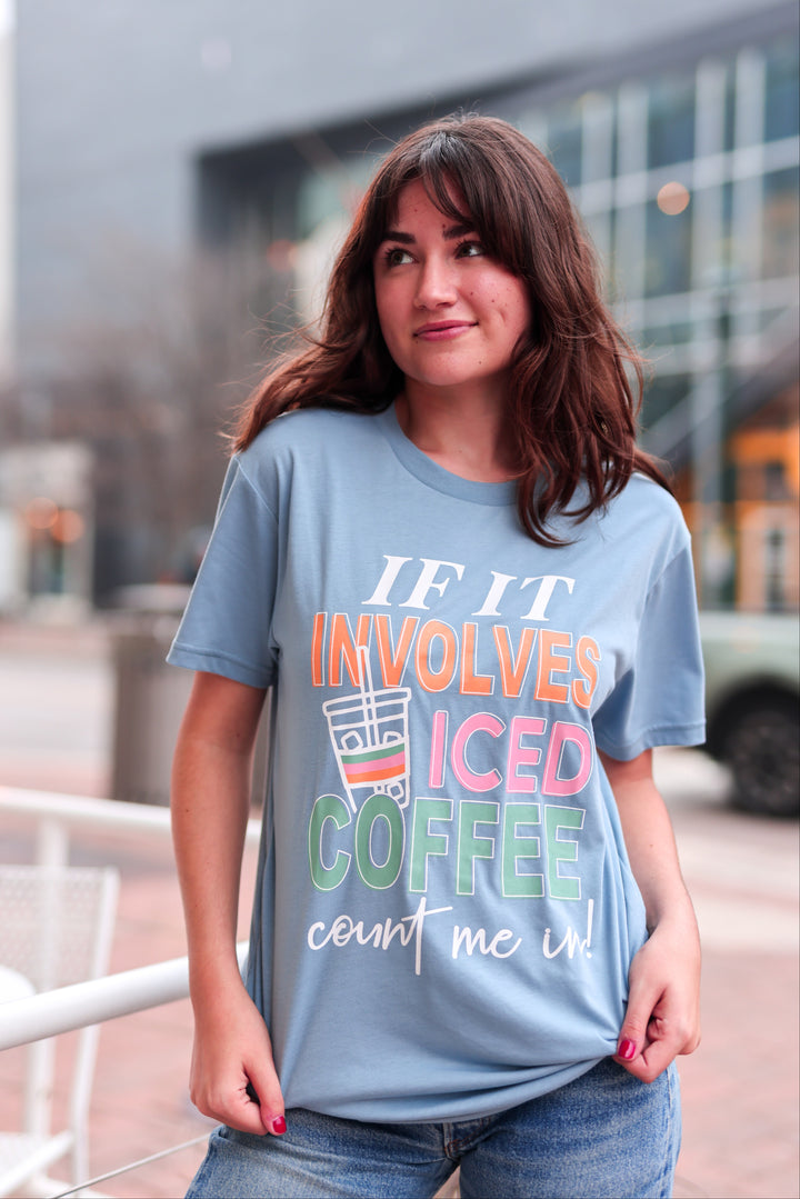 Count Me In (Stone Blue) - Short Sleeve/Crew