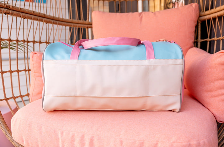 Duffle Bag - Double Rainbow (Light Blue / Pink)