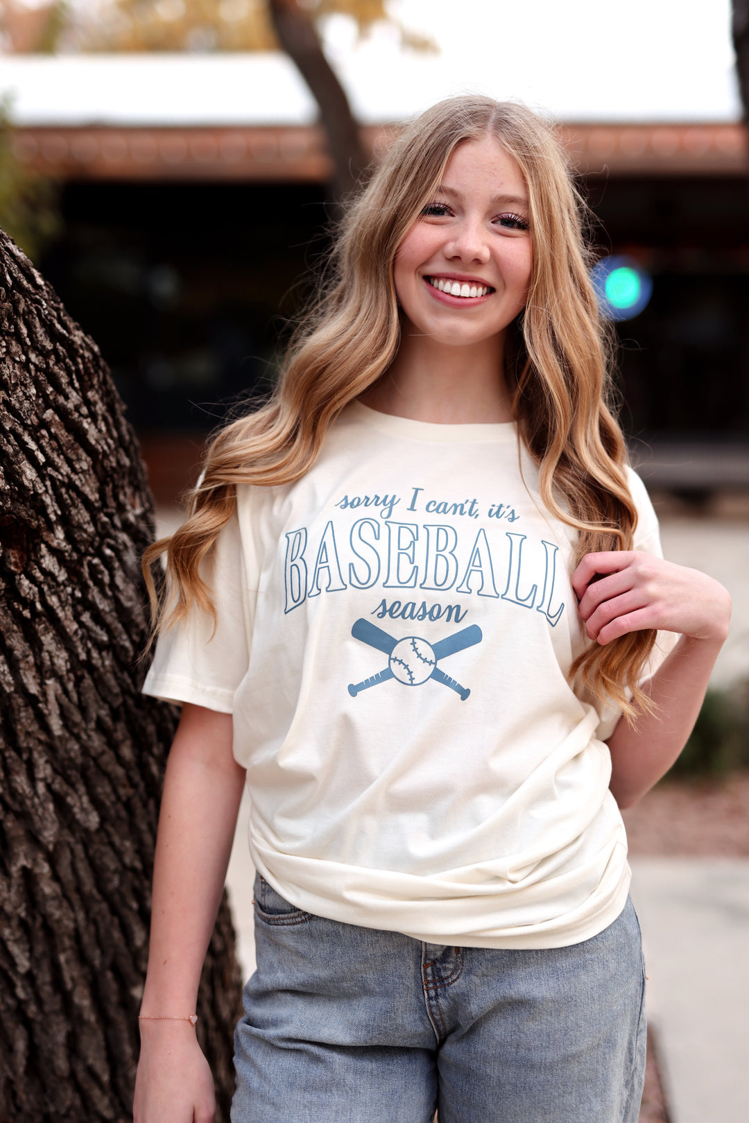 Sorry Baseball Season (Cream) - Short Sleeve/Crew