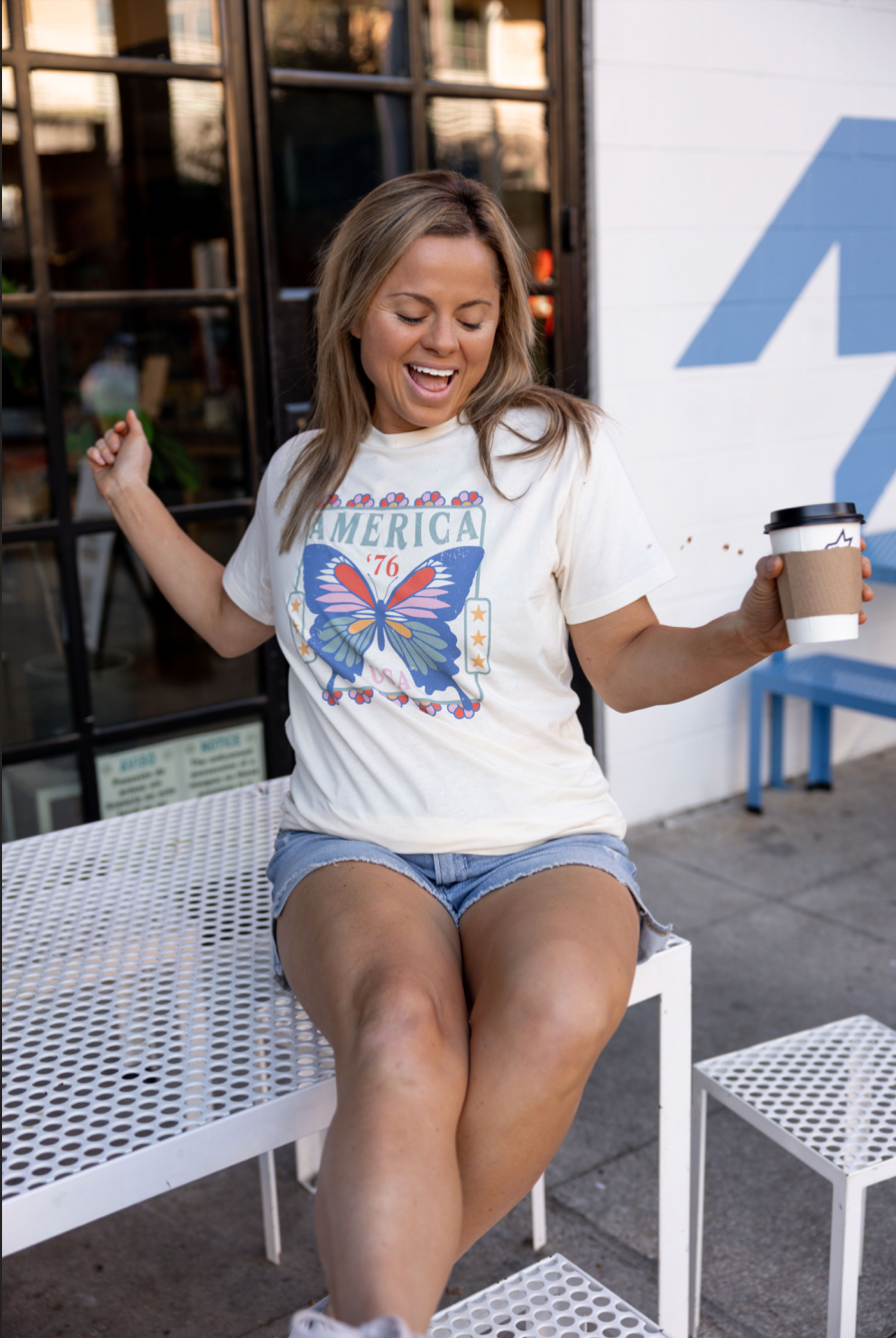 America '76 (Natural) - Short Sleeve / Crew