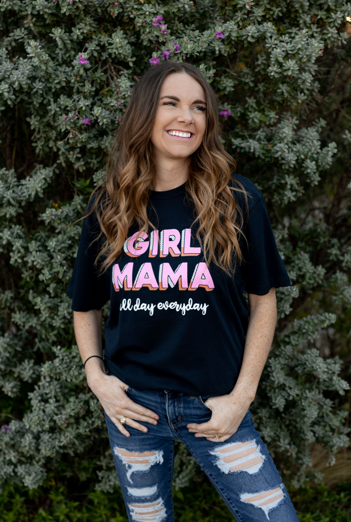 Girl Mama (Midnight Navy) - Short Sleeve / Crew