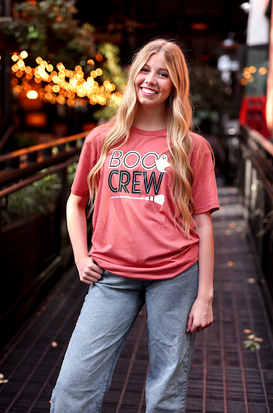 Boo Crew  (Rust) - Short Sleeve/Crew