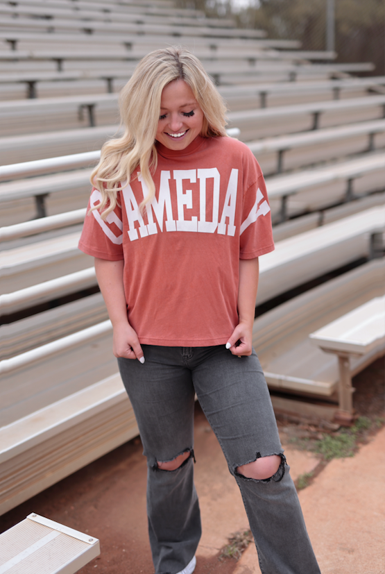 GAMEDAY (Vintage Orange)- Home Team Mineral Wash Tee - S/S