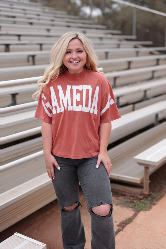 GAMEDAY (Vintage Orange)- Home Team Mineral Wash Tee - S/S