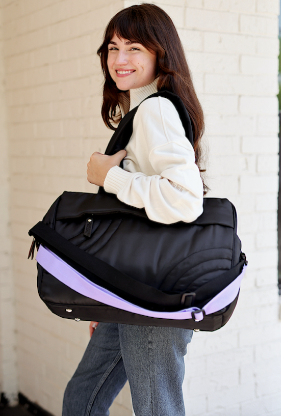 Modern Puffer Quilted Duffle - (Midnight)