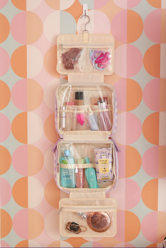 Hanging Organizer - Daydream Checkered WITHOUT customization (Lime/Lilac/Cream)