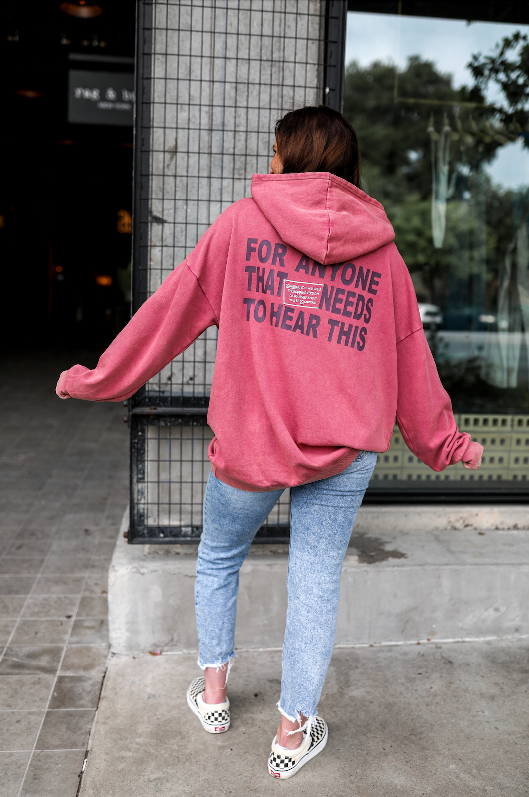 The Best Is Yet To Come (Wine) - "My Go To" Oversized Sweatshirt / Hoodie