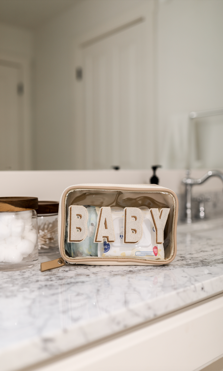 Cosmetic Bag (Neutral Lettering) - Baby