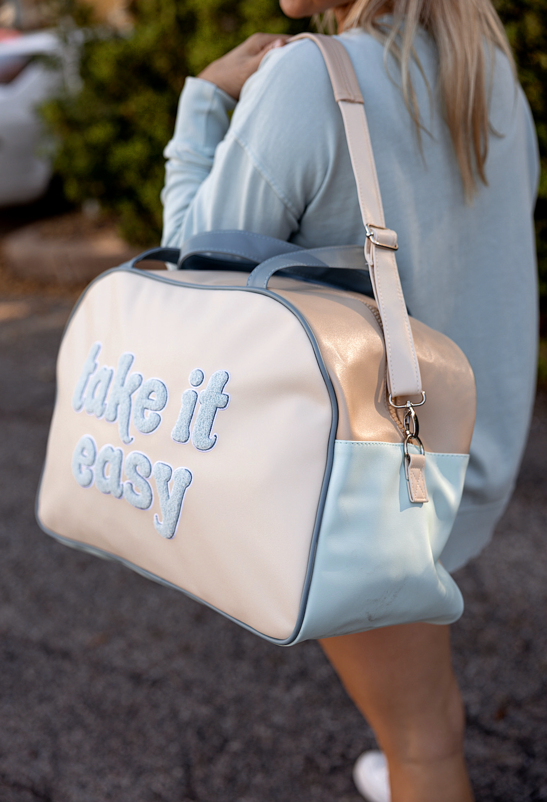 Duffle Bag (Cream) - Take It Easy