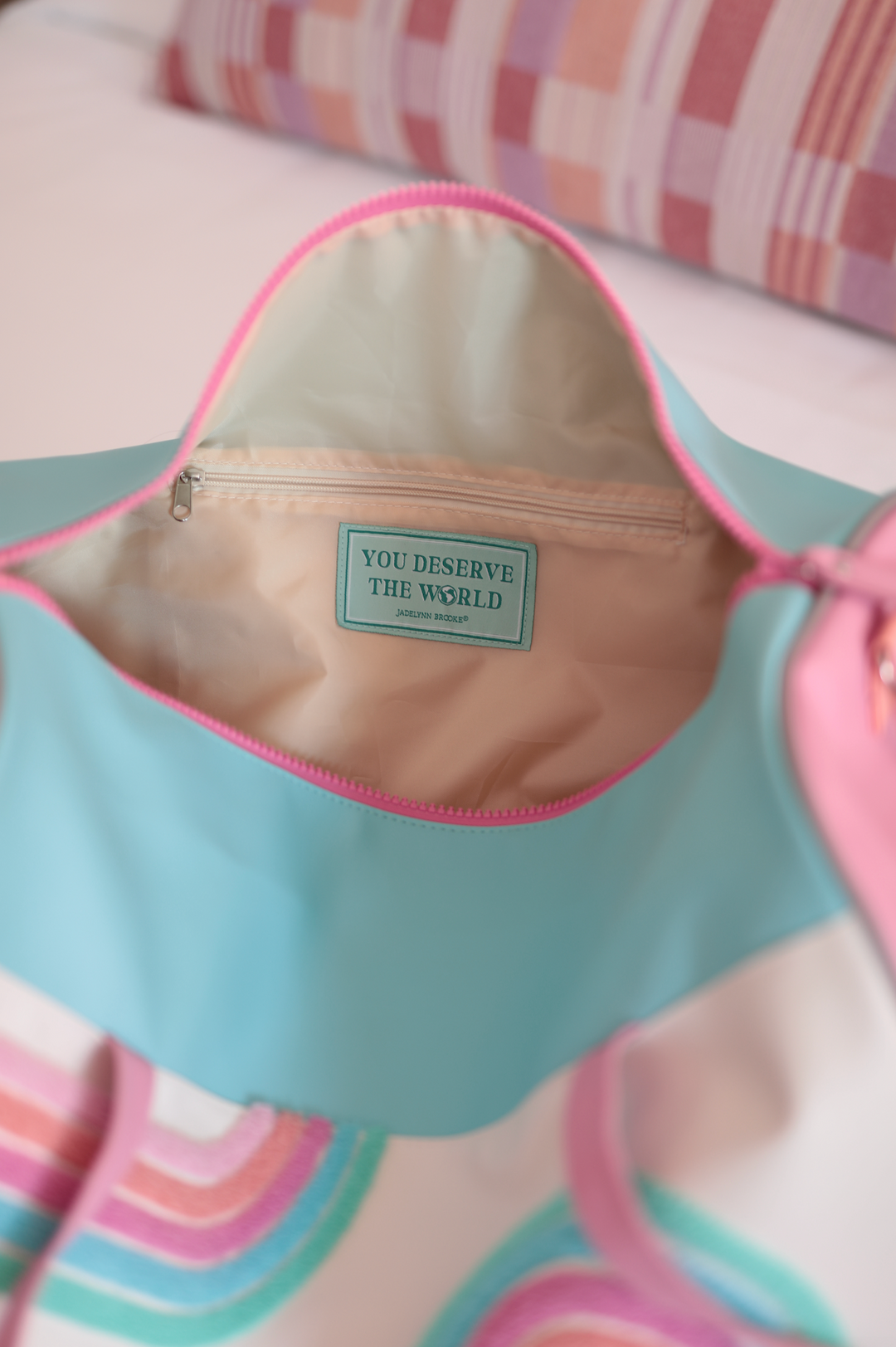 Duffle Bag - Double Rainbow (Light Blue / Pink)