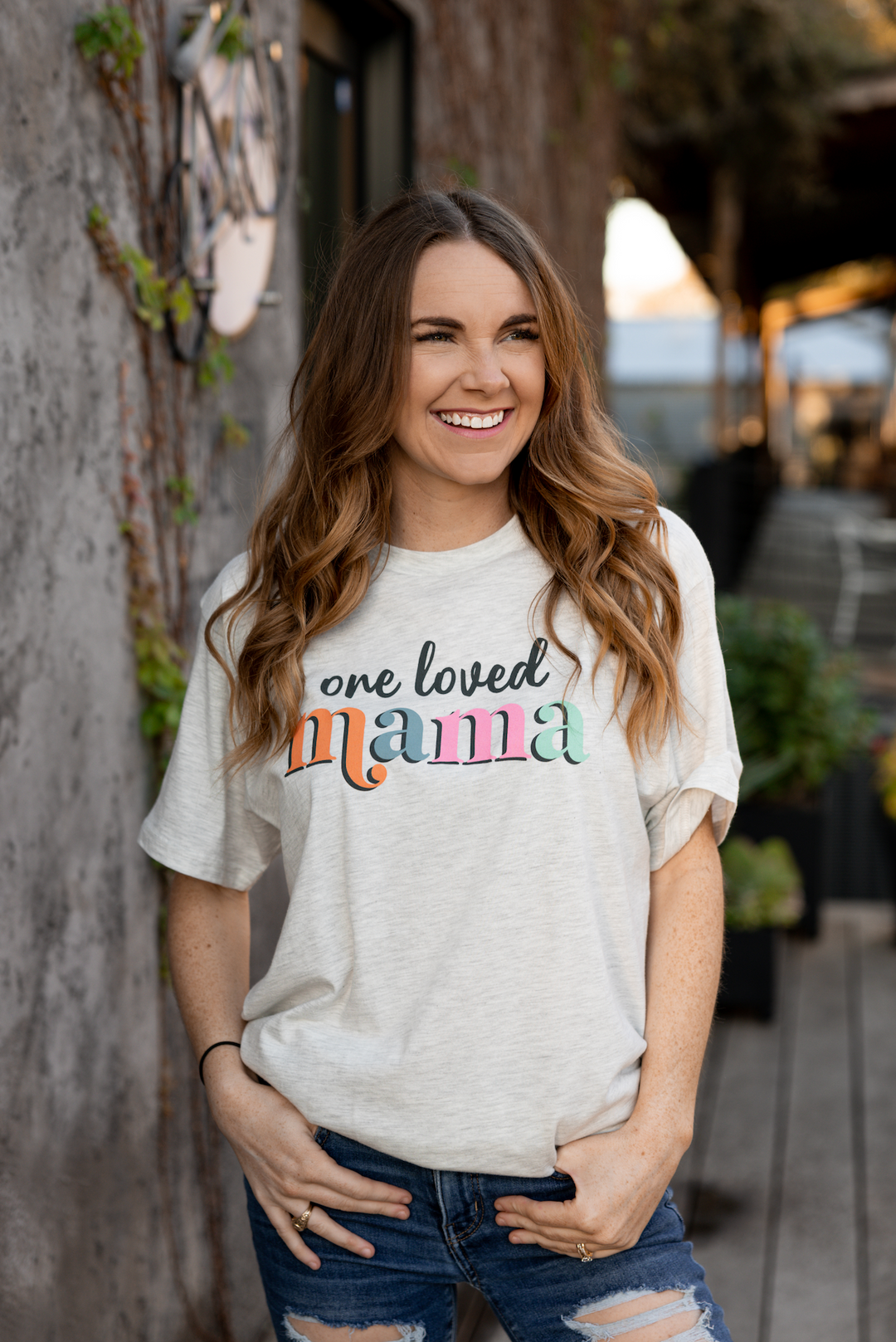 One Loved Mama (Oatmeal) - Short Sleeve / Crew