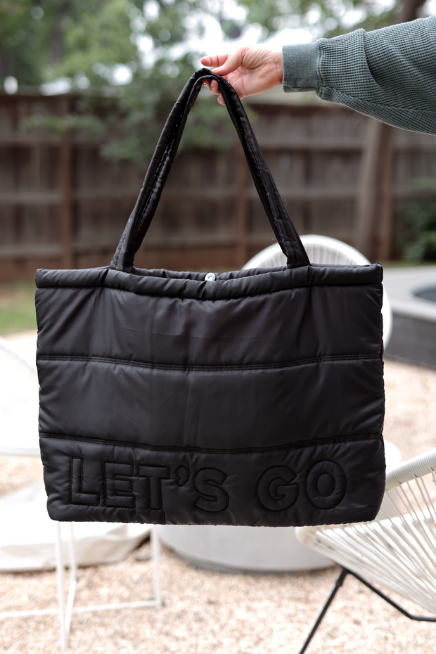 Carry All Puffer Tote - Let's Go (Midnight)