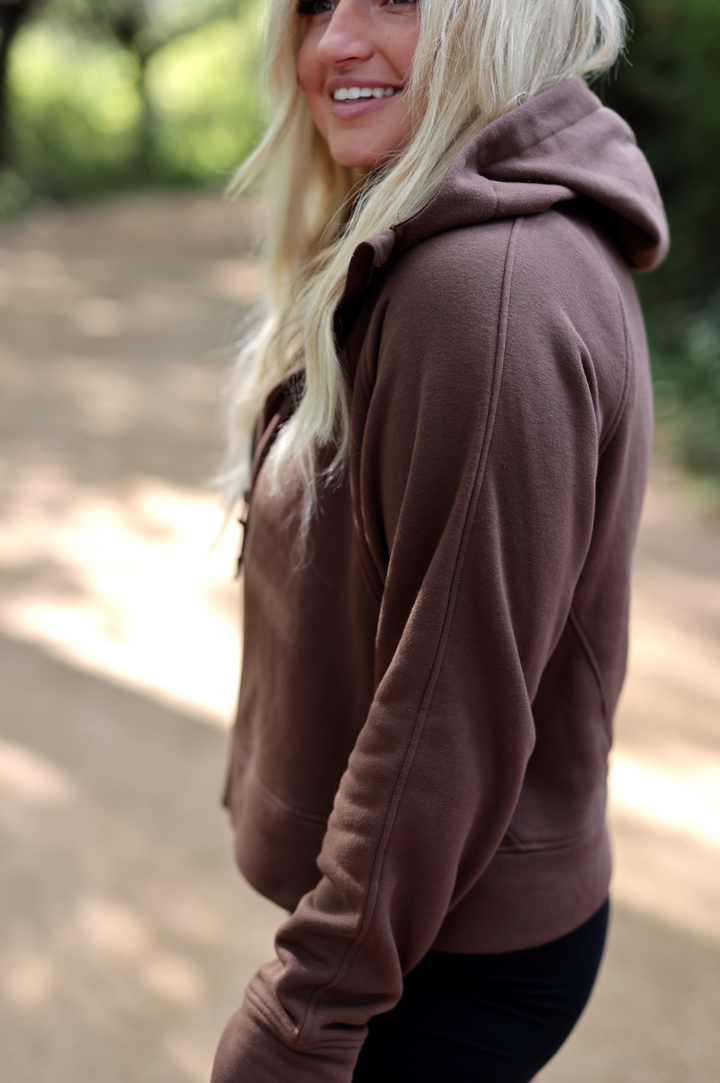 Gym To Trail - Full Zip Hoodie (Espresso)