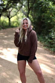 Gym To Trail - Full Zip Hoodie (Espresso)