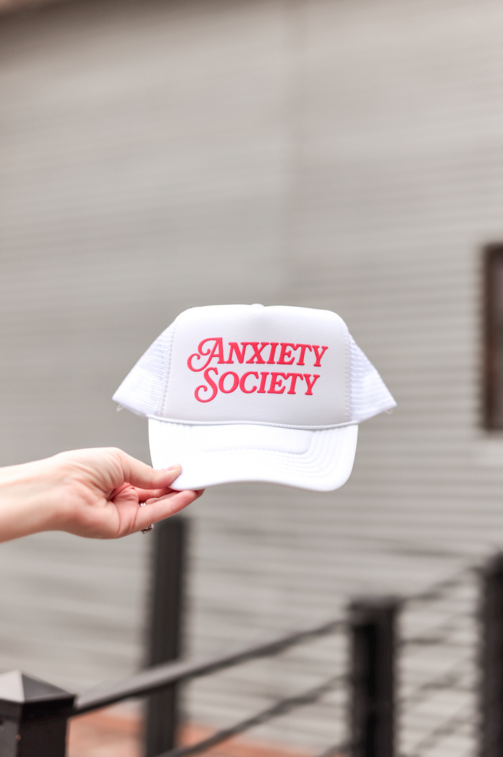 Trucker Hat - Anxiety Society (White)