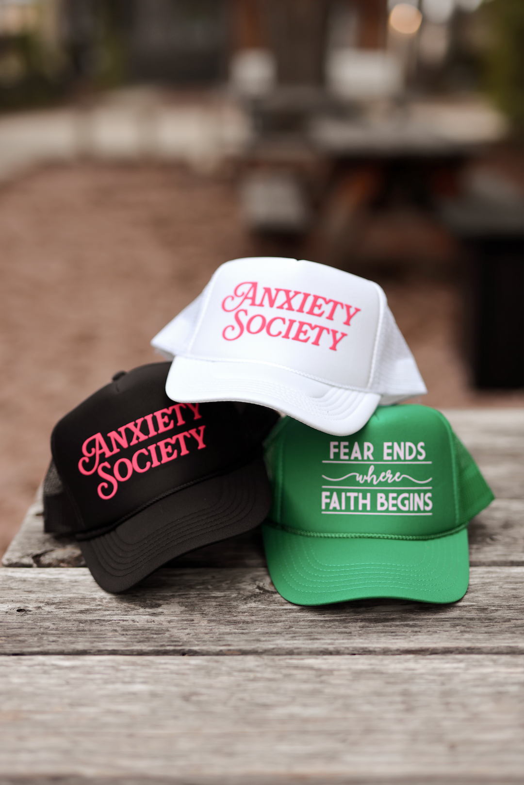 Trucker Hat - Anxiety Society (White)