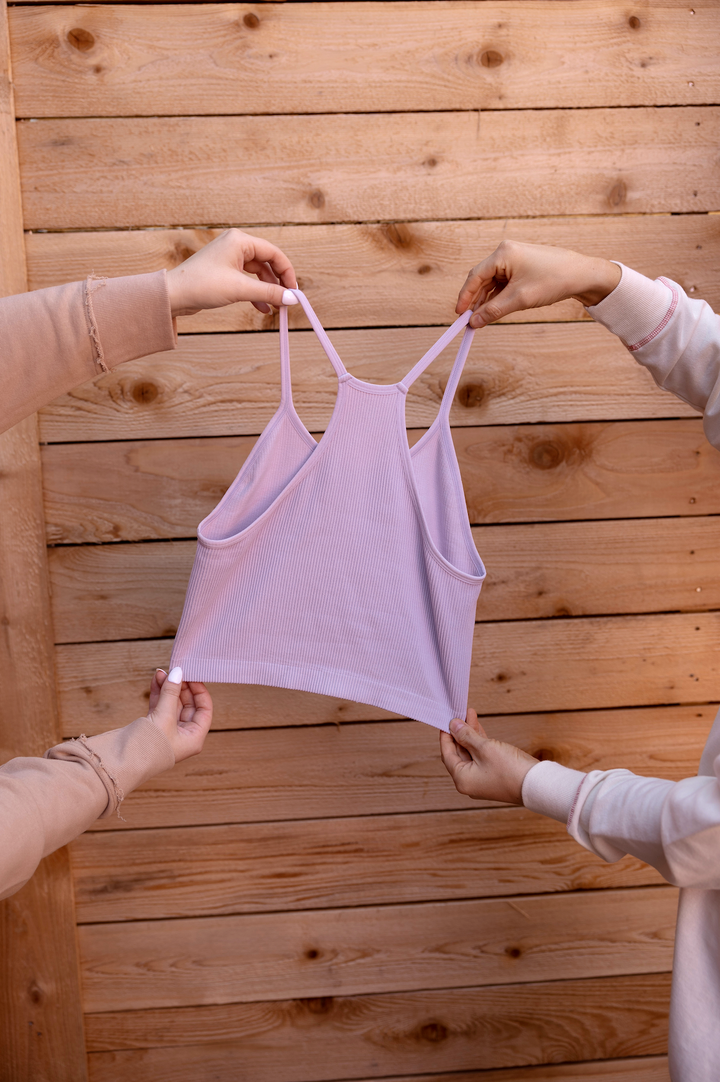 Ribbed Bralette (Lilac)