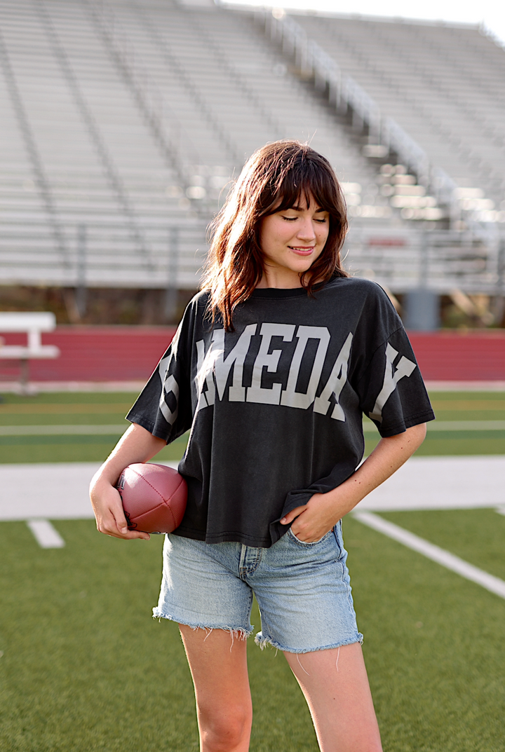 GAMEDAY (Midnight) - Home Team Mineral Wash Tee - S/S