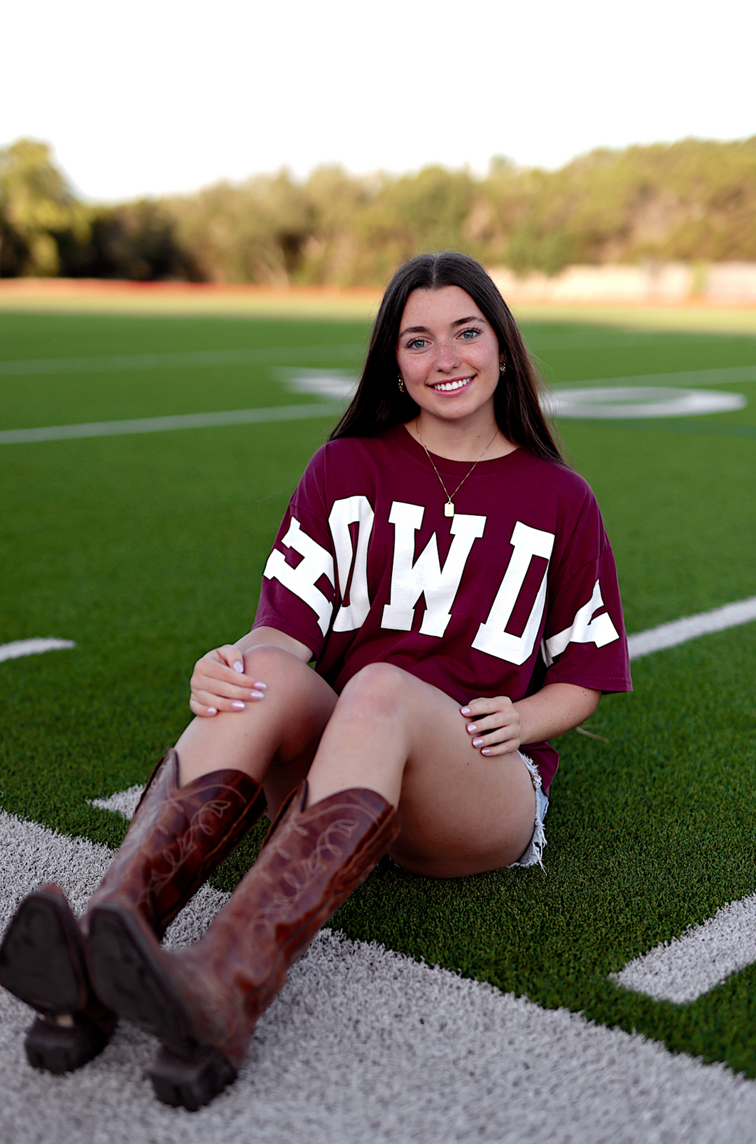 HOWDY - Home Team Mineral Wash Tee - (Maroon) S/S