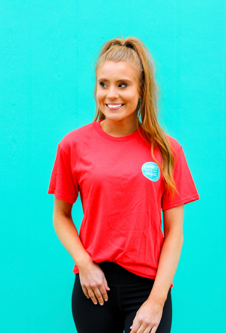 K&C - Love Generously (Deep Coral) - Short Sleeve/Crew