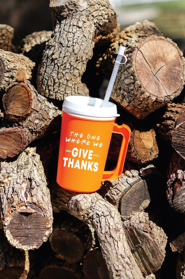 Insulated Thermo Jug - The One Where We Give Thanks (Orange)