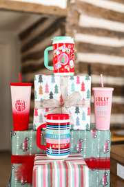 Insulated Thermo Jug - Merry Everything Happy Always (Multi Stripe)